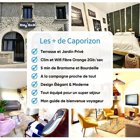 Caporizon-Rug'Bnb Gite-Brantome-6 Personnes Biras Exterior photo